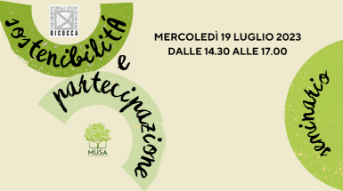 Seminario "Sostenibilità e partecipazione"