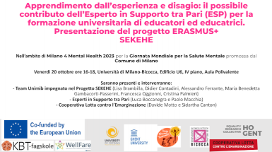 Apprendimento dall’esperienza e disagio: il possibile contributo dell’Esperto in Supporto tra Pari (ESP) per la formazione universitaria di educatori ed educatrici