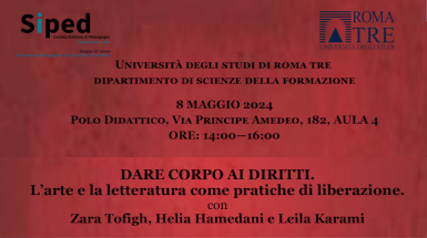 Quinto incontro del ciclo di webinar "Coltivare il dissenso. Voci dalla rivoluzione" in sostegno alle donne iraniane