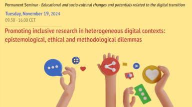 meeting promoted as part of the Permanent Seminar "Educational and Sociocultural Transformations and Potentials linked to Digital Transition"
