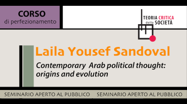 Seminario Sandoval - Contemporary Arab political thought: origins and evolution Seminario Sandoval - Contemporary Arab political thought: origins and evolution