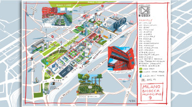 Mappa campus Bicocca