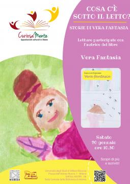 Locandina "Cosa c’è sotto il letto? - Storie di vera fantasia" - Progetto Leggo anch’io Locandina "Cosa c’è sotto il letto? - Storie di vera fantasia" - Progetto Leggo anch’io