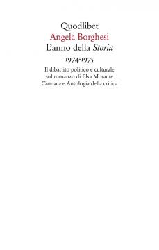 copertina libro Angela Borghesi - L'anno della storia